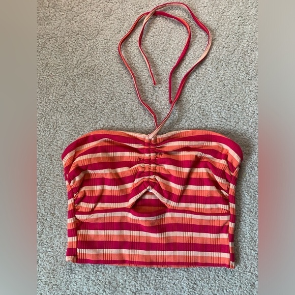 NWT L*Space Paloma Stripe Cropped TankTop Women Small Beach Summer Chic Colorful - Picture 6 of 9